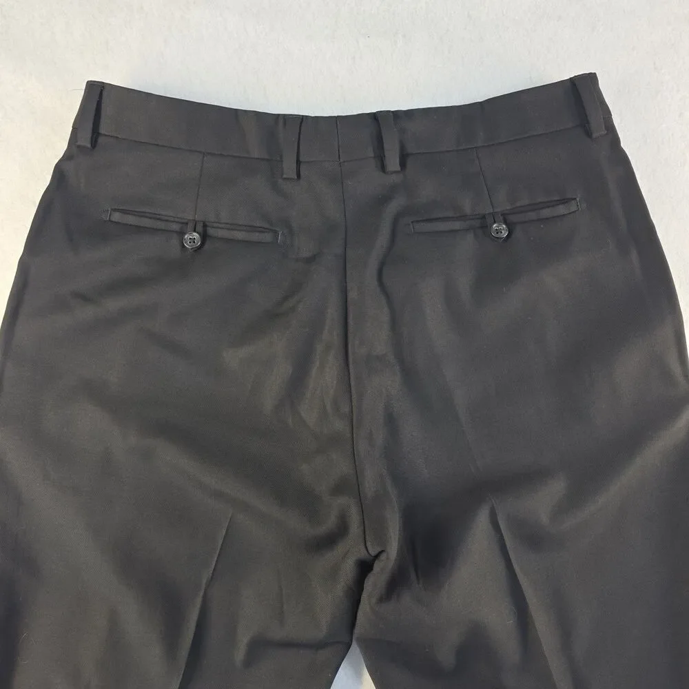 Banana Republic Wool Pants Flat Front Mid Rise  35x34 Classic Fit Lined